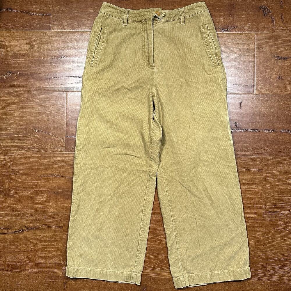 Shades Of Grey By Micah Cohen Corduroy Pants Women XS Brown Crop Wide Leg Cotton